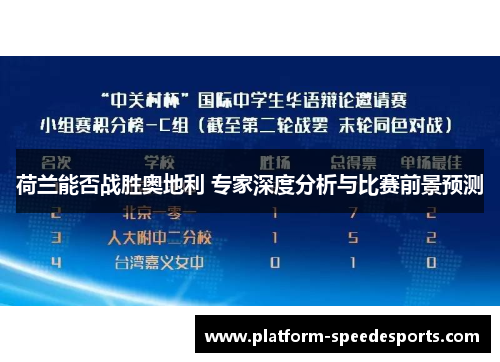 荷兰能否战胜奥地利 专家深度分析与比赛前景预测 荷兰能否战胜奥地利 专家深度分析与比赛前景预测