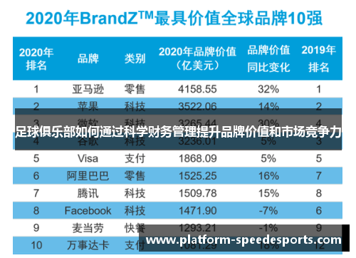 足球俱乐部如何通过科学财务管理提升品牌价值和市场竞争力